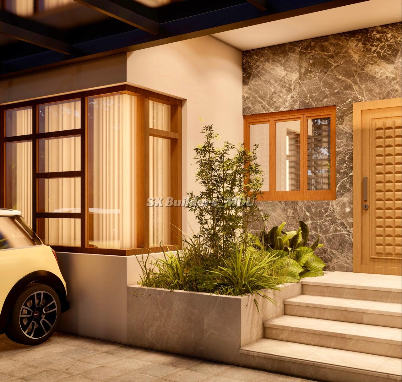Residential elevation by SK Builders Madurai